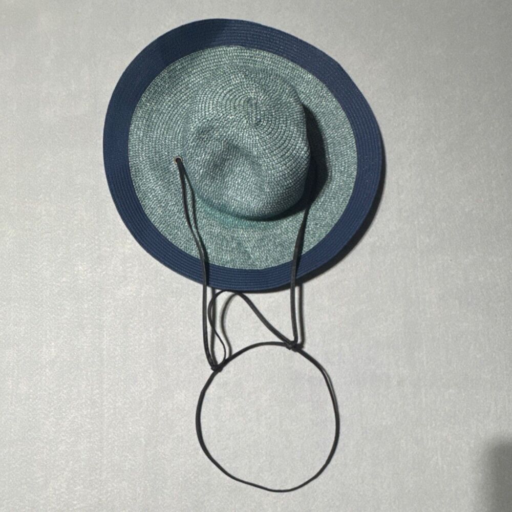 Sloggers Women's Blue Wide Brim Adjustable Sun Hat Medium Polyester